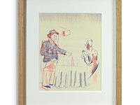 David hockney - lithografie 1977 - afbeelding 1 van  1