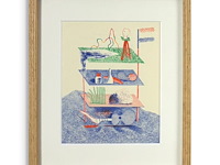 David hockney - lithografie 1977 - afbeelding 1 van  1