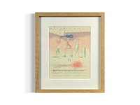 David hockney - lithografie 1977 - afbeelding 1 van  1