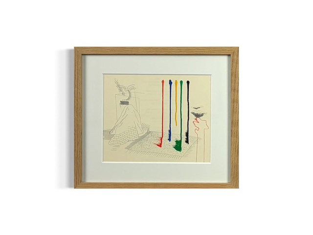 David hockney - lithografie 1977 - afbeelding 1 van  1