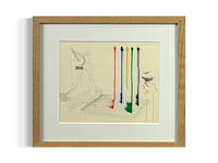 David hockney - lithografie 1977 - afbeelding 1 van  1