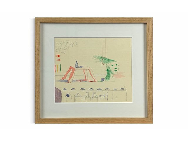 David hockney - lithografie 1977 - afbeelding 1 van  1