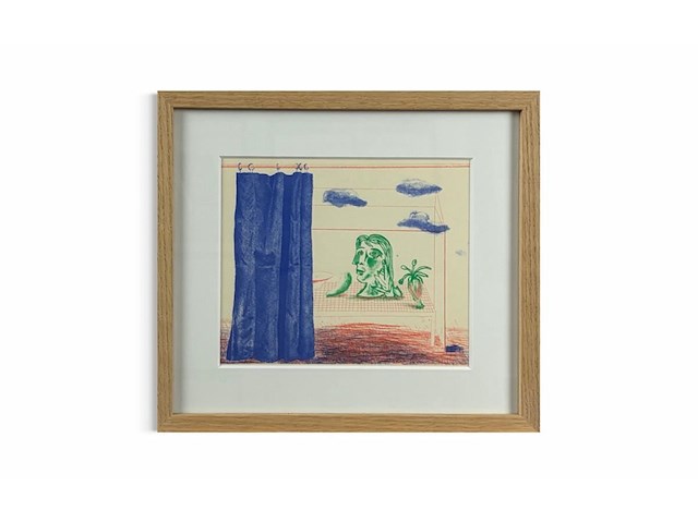 David hockney - lithografie 1977 - afbeelding 1 van  1