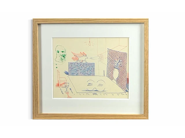David hockney - lithografie 1977 - afbeelding 1 van  1