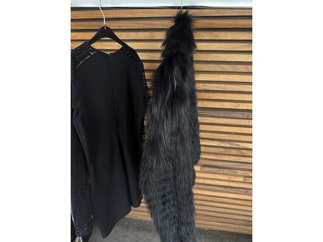 David koma jurk + bontjas - afbeelding 6 van  6