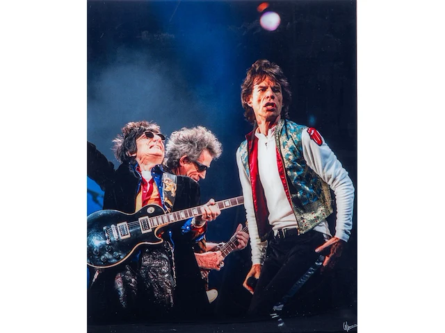 David lefranc (1965), 'rolling stones on stage' (1997), digital print, n° 1/20 80 x 66 cm. (31 1/2 x 25.98 in.) - afbeelding 1 van  7