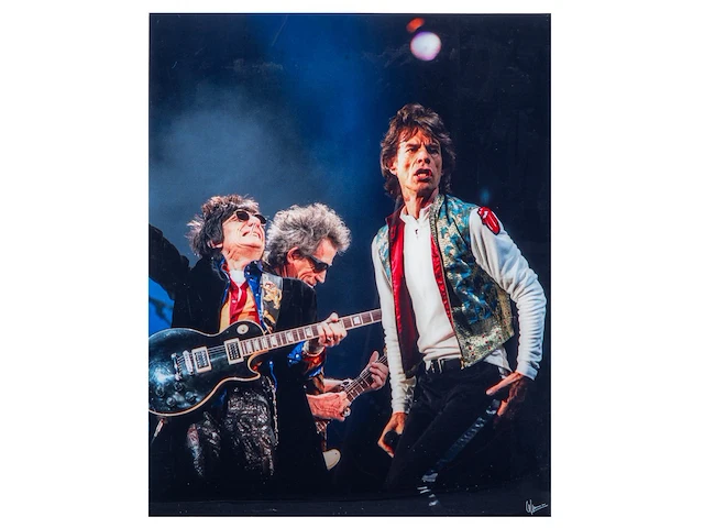 David lefranc (1965), 'rolling stones on stage' (1997), digital print, n° 1/20 80 x 66 cm. (31 1/2 x 25.98 in.) - afbeelding 2 van  7