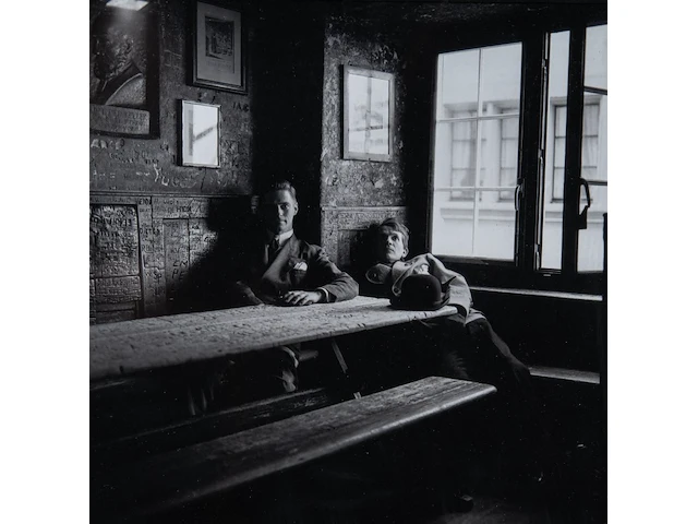 David mcdermott (1952) and peter mcgough (1958), 'oepfelchammer in die niederdorf of zurich, the place where gottfried keller hung out', 1996, toned gelatin silver print, n° 4/12 (+) 40 x 50 cm. (15 3/4 x 19.67 in.), fra - afbeelding 1 van  3