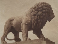 David mcdermott (1952) and peter mcgough (1958), the guardian lion of tuileries gardens in paris, print