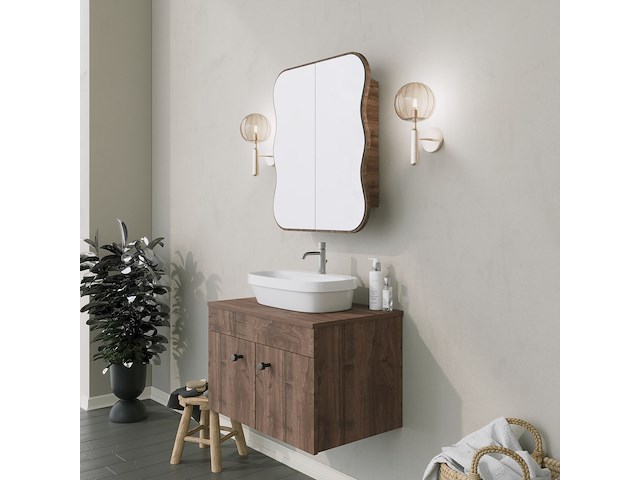 Day dream badkamerkast | 100% hardboard | walnoot - afbeelding 5 van  6