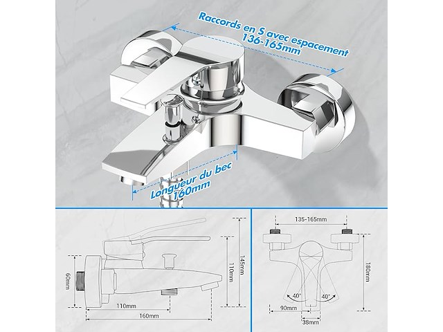 Dazone badkamerkraan - afbeelding 2 van  4