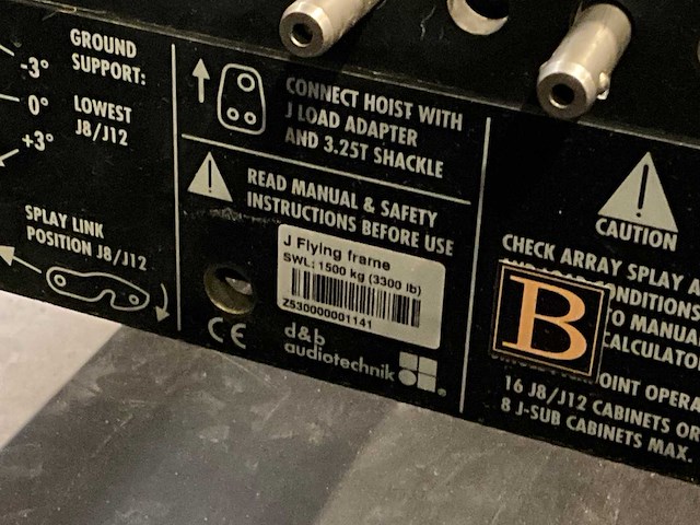 D&b audiotechnik j-flying frames (2x) - afbeelding 5 van  7