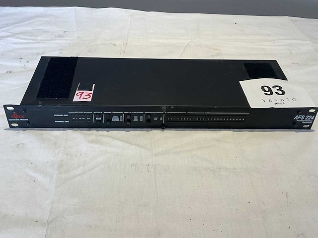 Dbx afs 224 feedback suppresion - afbeelding 1 van  4