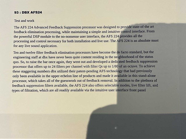 Dbx afs 224 feedback suppresion - afbeelding 4 van  4