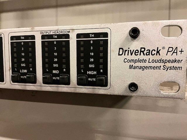 Dbx driverack pa+ multifunctionele processor - afbeelding 1 van  3