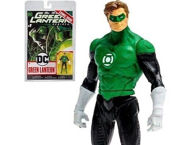 Dc - green lantarn - hal jordan met stripboek (dc page punchers) 3" figuur - afbeelding 2 van  4