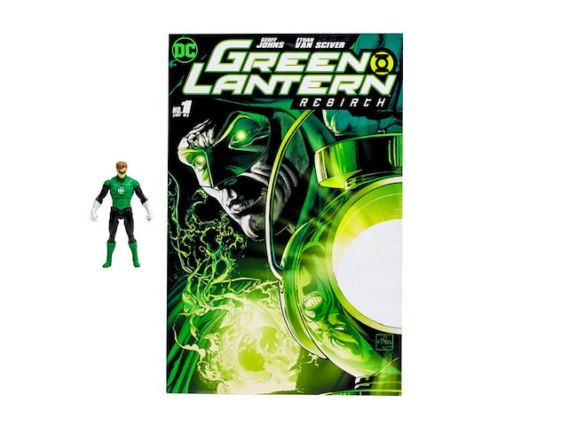 Dc - green lantarn - hal jordan met stripboek (dc page punchers) 3" figuur - afbeelding 3 van  4