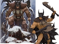 Dc direct - page punchers actiefiguur en stripboek batman - fighting the frozen strip - 18 cm - afbeelding 2 van  4