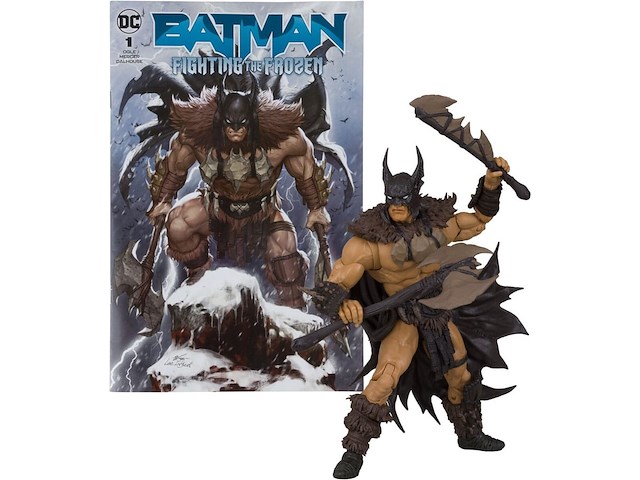 Dc direct - page punchers actiefiguur en stripboek batman - fighting the frozen strip - 18 cm - afbeelding 2 van  4