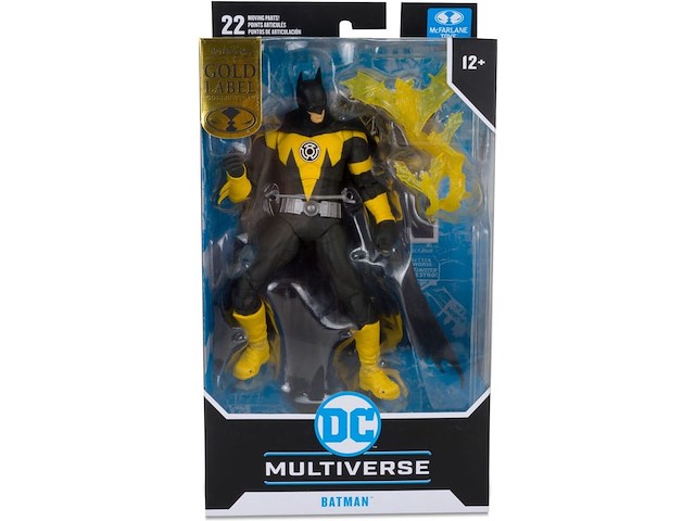 Dc multiverse action figure - batman - sinestro corps - gold label - 18 cm - afbeelding 1 van  6