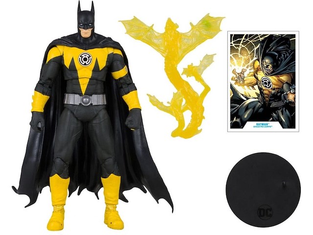 Dc multiverse action figure - batman - sinestro corps - gold label - 18 cm - afbeelding 4 van  6