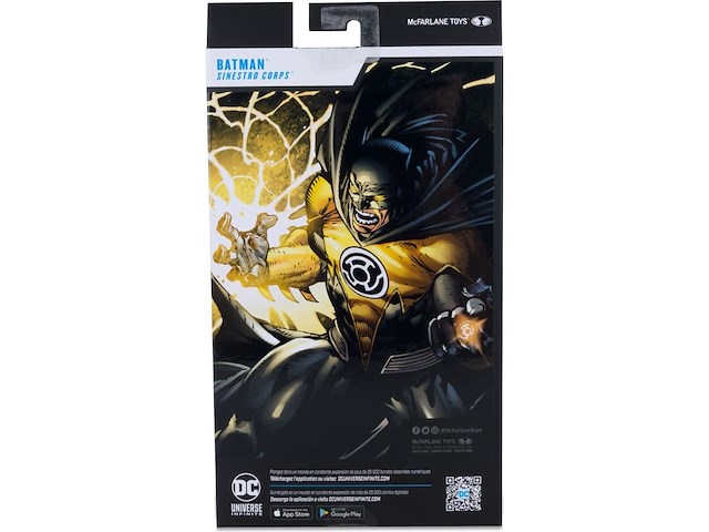 Dc multiverse action figure - batman - sinestro corps - gold label - 18 cm - afbeelding 3 van  6