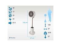 Dc-voetstukventilator met omgevingsverlichting - afbeelding 4 van  6