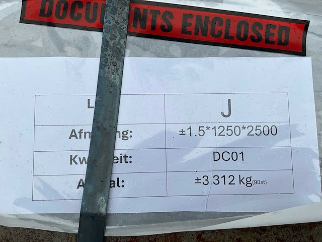 Dc01 stalen platen (90x) - afbeelding 3 van  4