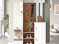 Dd7 kapstok | 100% melamine | atlantisch grenen, wit - afbeelding 1 van  6
