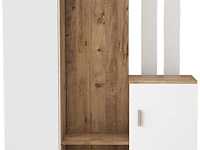 Dd7 kapstok | 100% melamine | atlantisch grenen, wit - afbeelding 5 van  6