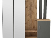 Dd8 kapstok | 100% melamine | atlantische den, antraciet - afbeelding 1 van  5