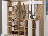 Dd9 kapstok | 100% melamine | atlantisch grenen, wit - afbeelding 2 van  6