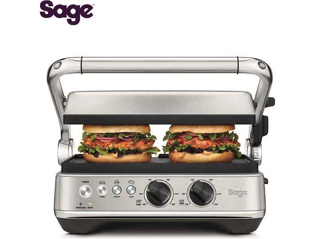 De bbq en press grill. grill & plancha (keramische borden) - salie - afbeelding 1 van  6