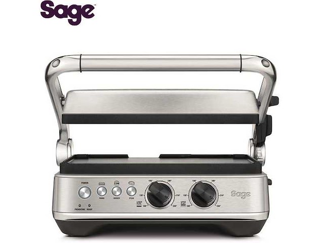 De bbq en press grill. grill & plancha (keramische borden) - salie - afbeelding 2 van  6