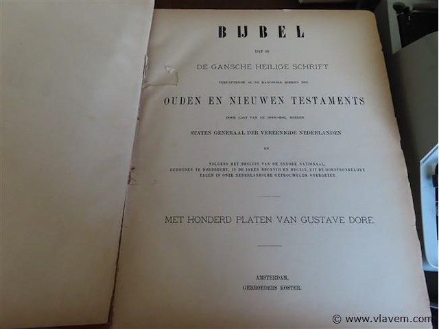 De bijbel, kaft gelost - afbeelding 4 van  5