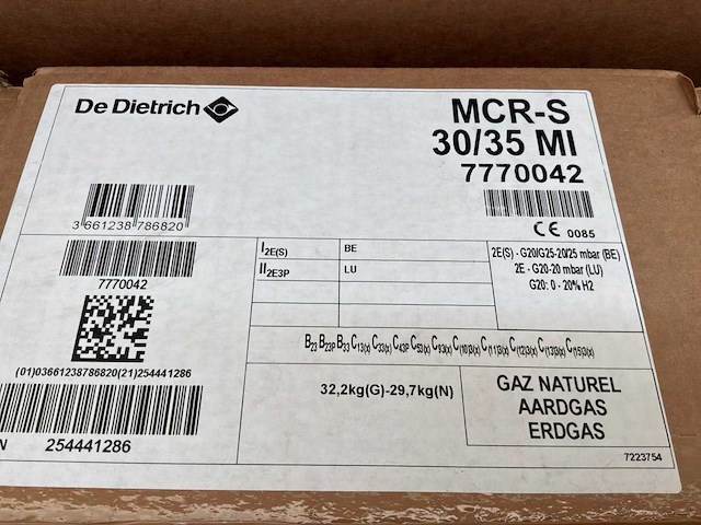 De dietrich mcr-s 30/35 mi hoog rendement cv-ketel - afbeelding 2 van  3