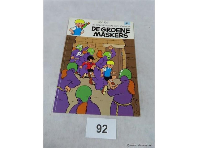 De groene maskers - afbeelding 1 van  3
