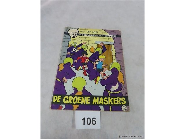 De groene maskers - afbeelding 1 van  3