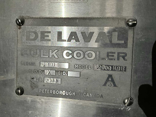 De laval bulk cooler e2000 koeltank - afbeelding 17 van  22