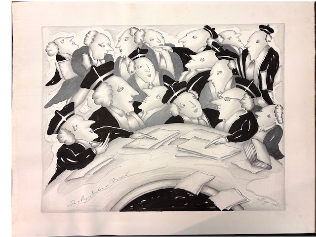 "de magistraten in brussel" - mugo 1998 - afbeelding 1 van  3