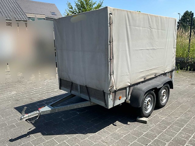 De ryck bak aanhangwagen met huifopbouw 750kg - afbeelding 1 van  15