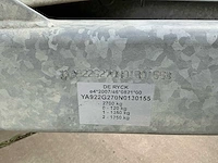 De ryck hydraulische kipper 2-assige aanhangwagen 2.700 kg - afbeelding 3 van  20