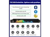 Decibelvibe tnz sge6 - audio grafische equalizer met rca-jack 3.5 input/output - afbeelding 6 van  7