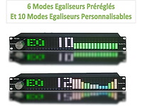 Decibelvibe tnz sge6 - audio grafische equalizer met rca-jack 3.5 input/output - afbeelding 4 van  4