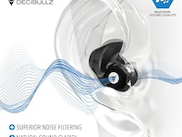 Decibullz high fidelity custom molded oordopjes - afbeelding 2 van  5