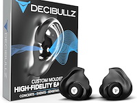 Decibullz high fidelity custom molded oordopjes - afbeelding 1 van  5