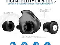Decibullz high fidelity custom molded oordopjes - afbeelding 5 van  5