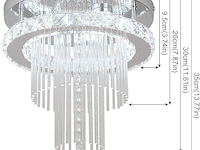 Deckrico crystal kroonluchter (30cm) - afbeelding 2 van  3