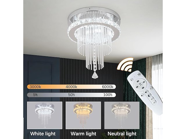 Deckrico crystal kroonluchter - afbeelding 2 van  4