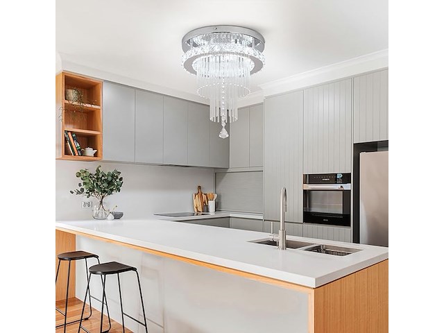 Deckrico kristallen kroonluchter 30 cm - afbeelding 5 van  6